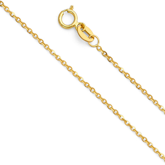Rolo Cable Angle D.C. - 1.2 mm 14K GOLD - CH232
