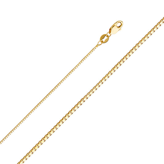 Box Yellow - 0.8 mm 14K GOLD - CH256