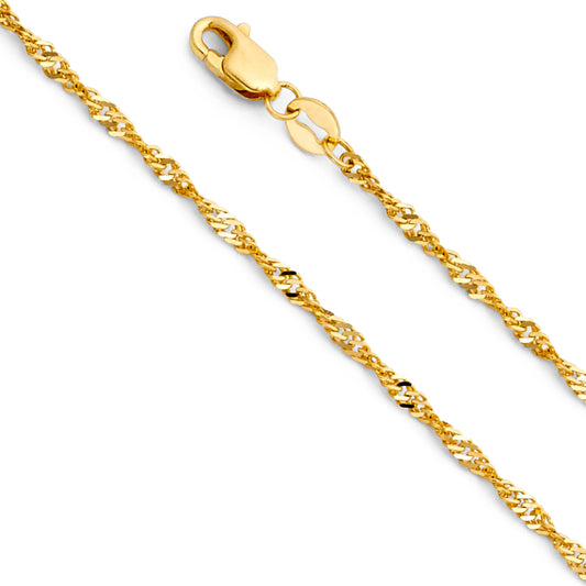 Singapore - 1.5 mm 14K GOLD - CH282