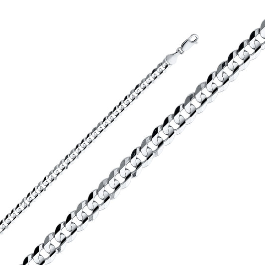 Cadena Cuban Concave Regular White CH347
