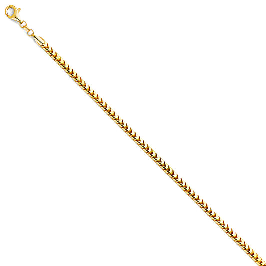 Roundish Franco - 3.3 mm 14K GOLD - CH405