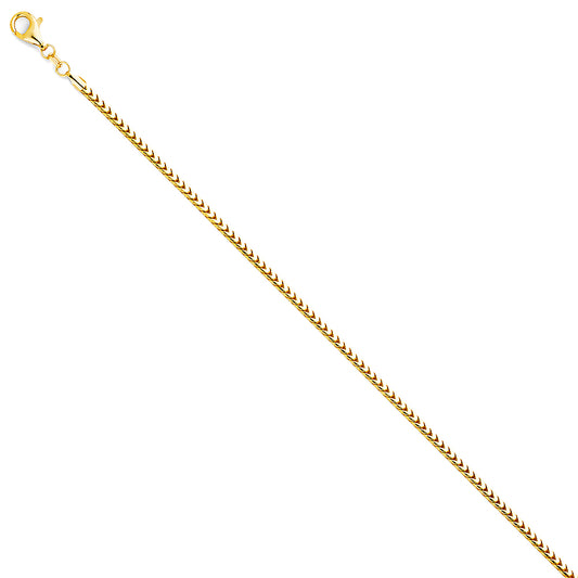 Roundish Franco - 2.2 mm 14K GOLD - CH406