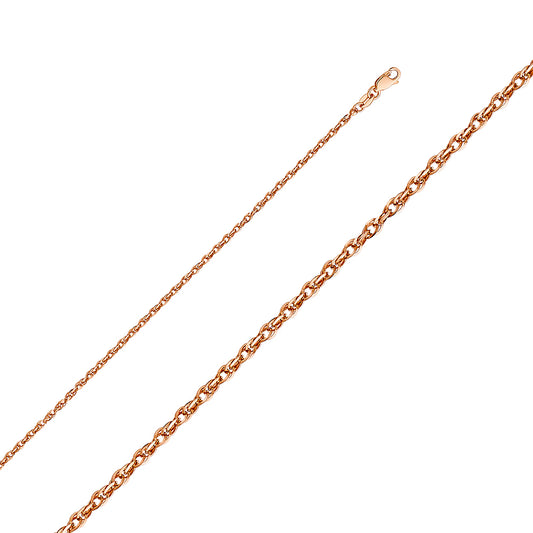 Assorted Pink Gold Pendant Chains - 2.2 mm 14K GOLD - CH443