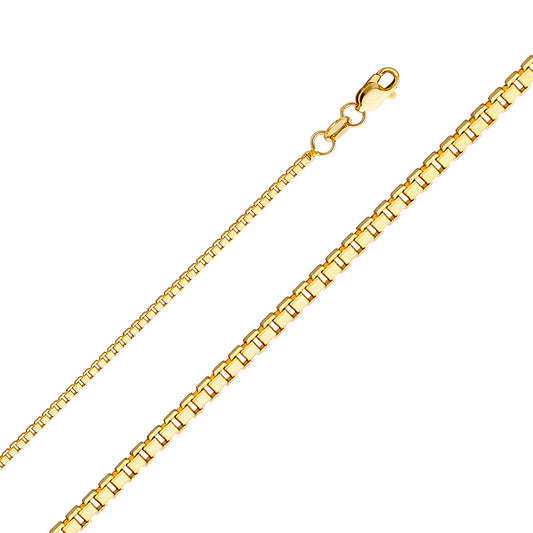 Box Yellow - 1.2 mm 14K GOLD - CH473