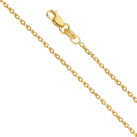 Round Twisted Cable - 1.3 mm 14K GOLD - CH516