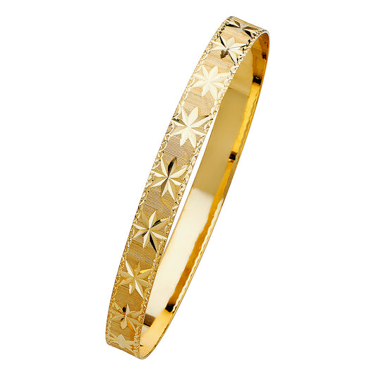 Solid Bangles - 14K GOLD - GL104