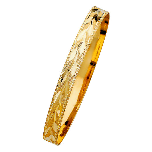 Solid Bangles - 14K GOLD - GL105