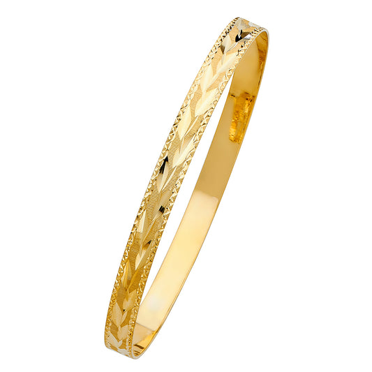 Solid Bangles - 14K GOLD - GL108