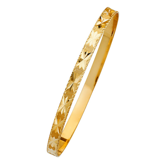 Solid Bangles - 14K GOLD - GL109