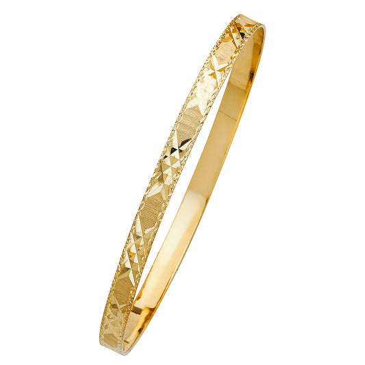 Solid Bangles - 14K GOLD - GL110