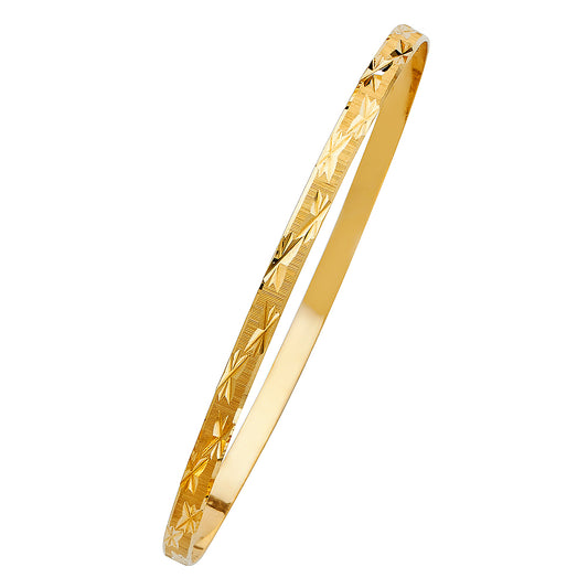 Solid Bangles - 14K GOLD - GL115