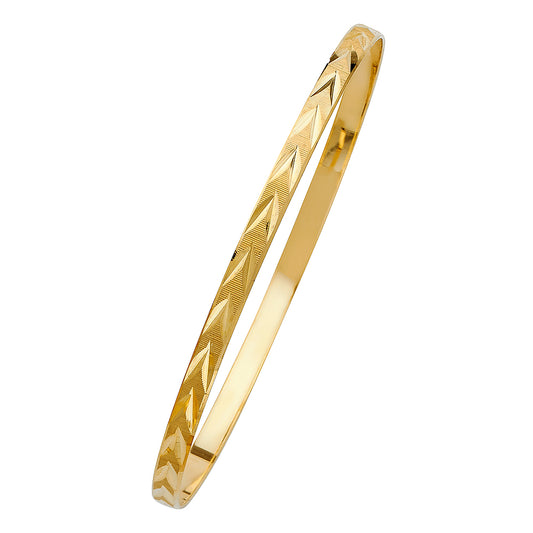 Solid Bangles - 14K GOLD - GL116