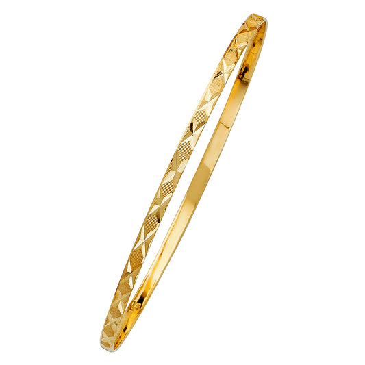 Solid Bangles - 14K GOLD - GL120
