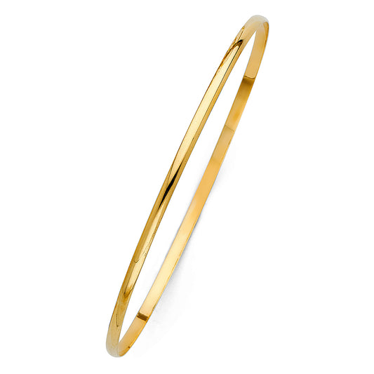 Solid Bangles - 14K GOLD - GL125
