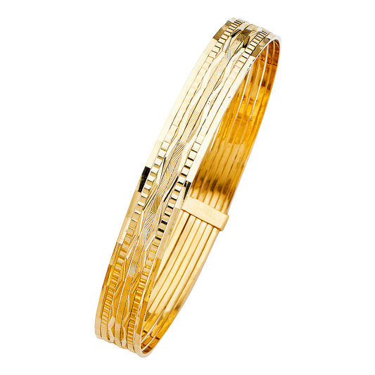 7 Days Bangles - 14K GOLD - GL130