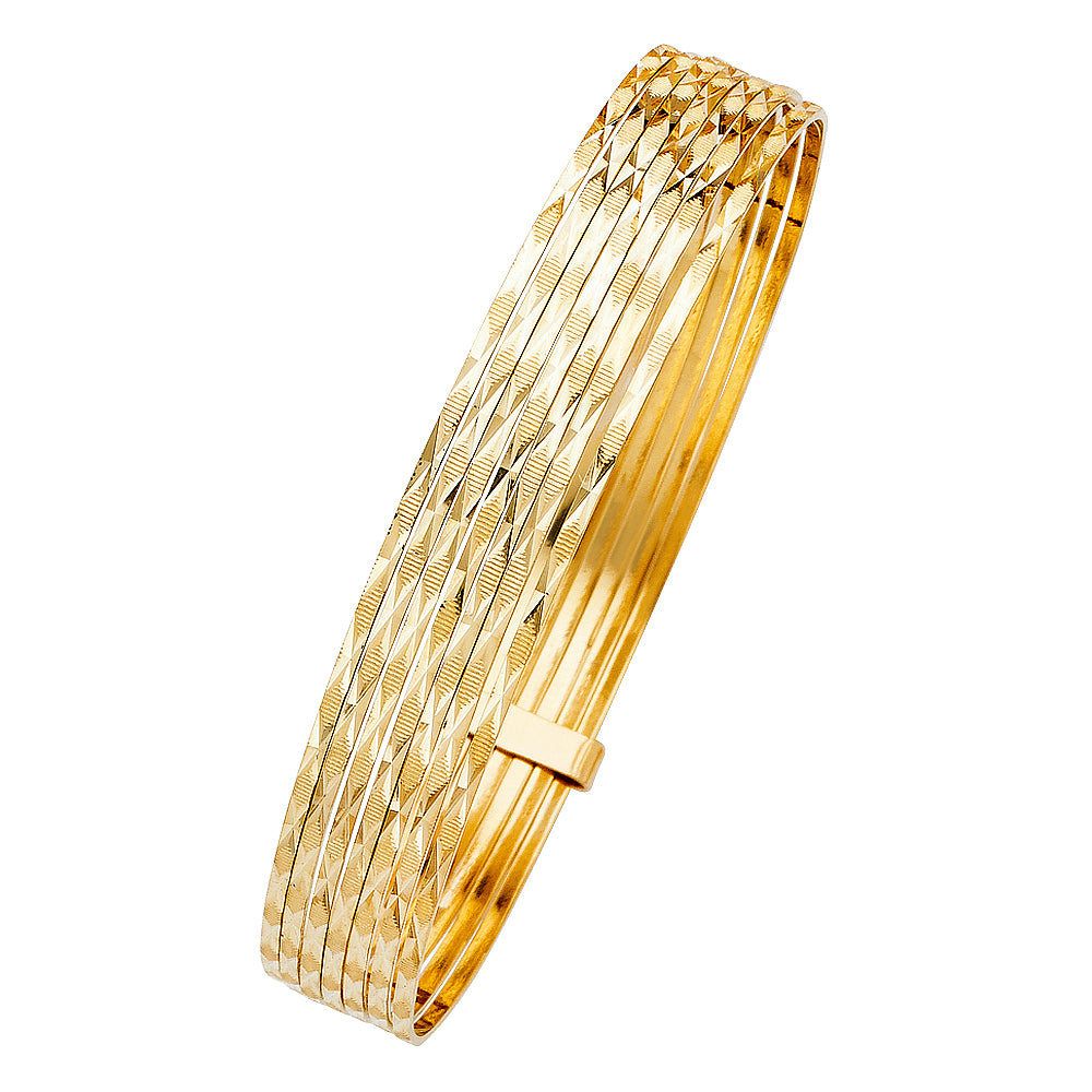 7 Days Bangles - 14K GOLD - GL132