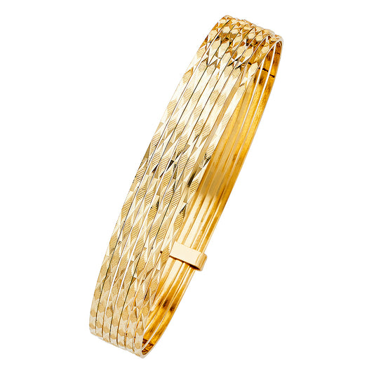 7 Days Bangles - 14K GOLD - GL132