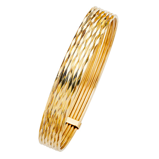 7 Days Bangles - 14K GOLD - GL136