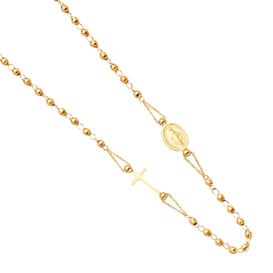 Rosary Necklaces - 14K GOLD - NK255