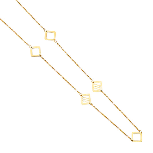 Light Fancy Chain Necklaces - 3.0 mm 14K GOLD - NK262