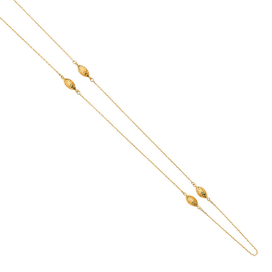 Light Fancy Chain Necklaces - 4.5 mm 14K GOLD - NK264