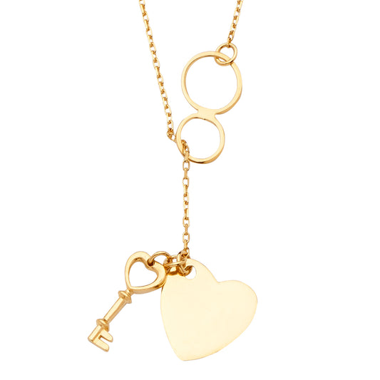 Hollow Links Necklace - 14K GOLD - NK282
