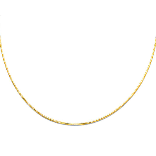 Braided Omegas - 1.0 mm 14K GOLD - NK13