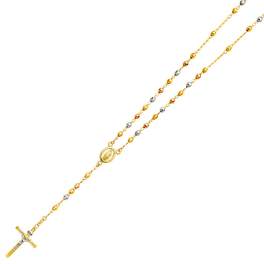 Rosary - 4 mm - 14K GOLD - NK166