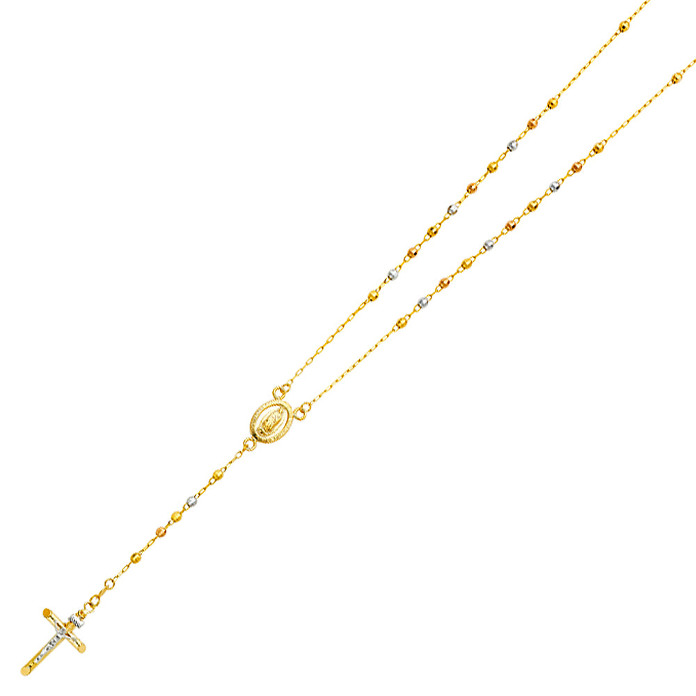 Rosary - 3 mm - 14K GOLD - NK167