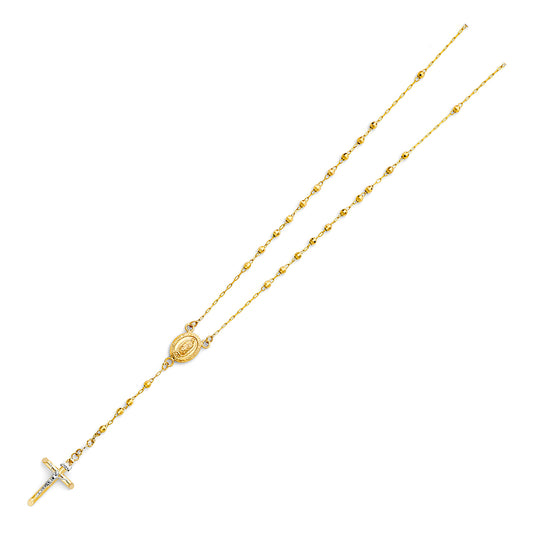 Rosary - 3 mm - 14K GOLD - NK172