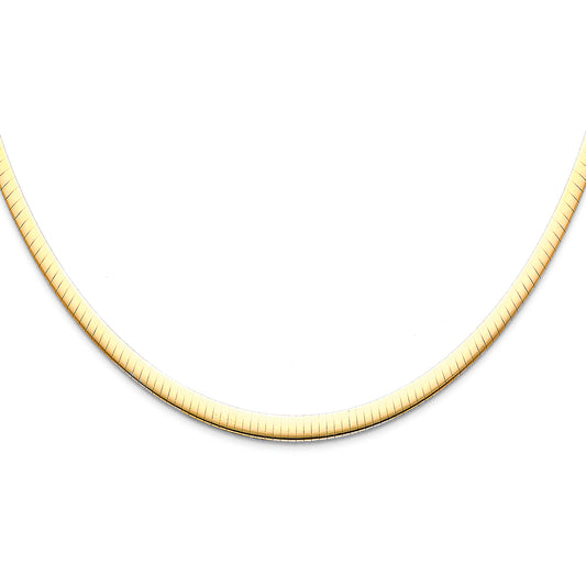 Reversible Omegas - 4.0 mm 14K GOLD - NK18