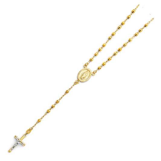 Rosary - 3 mm - 14K GOLD - NK182