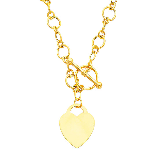 Hollow Links Necklace - 14K GOLD - NK28