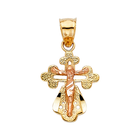Crucifix Pendants - 14K GOLD - PT1009