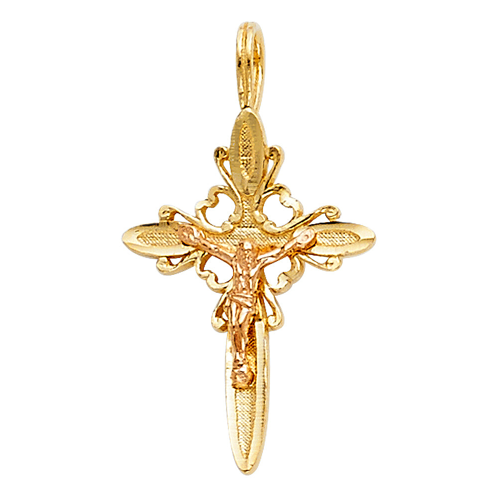 Crucifix Pendants - 14K GOLD - PT1023