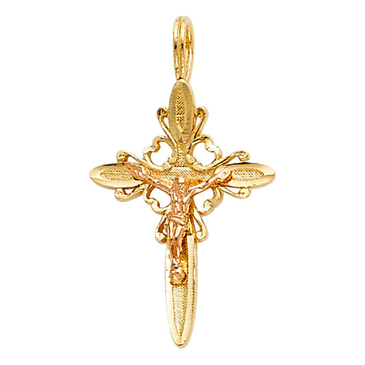 Crucifix Pendants - 14K GOLD - PT1023