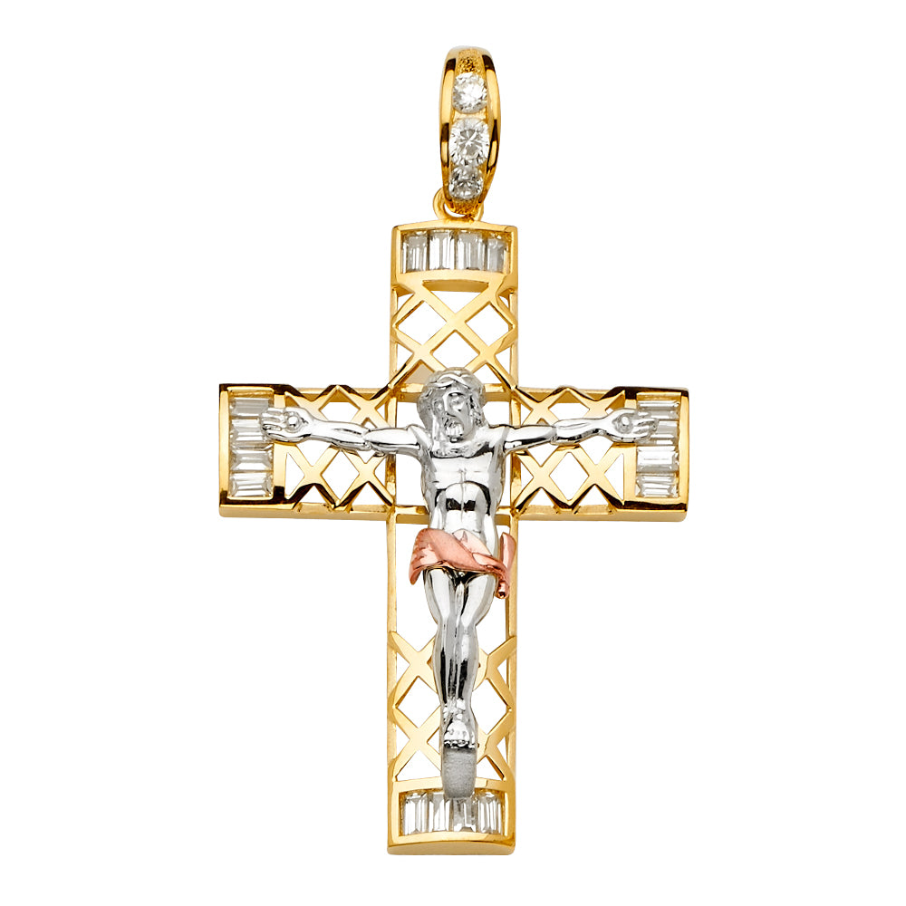Crucifix Pendants - 14K GOLD - PT2155