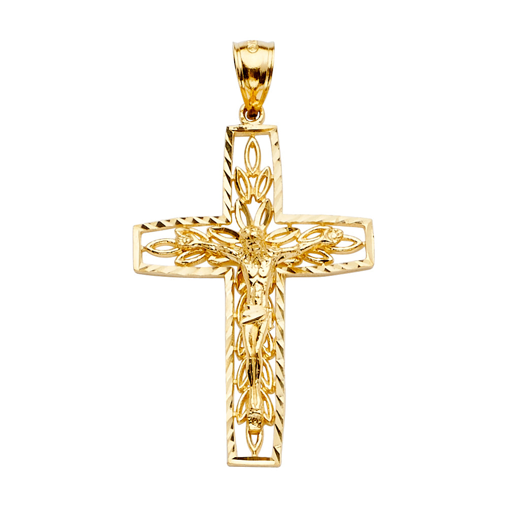 Fancy Crucifix Pendants - 14K GOLD - PT2183