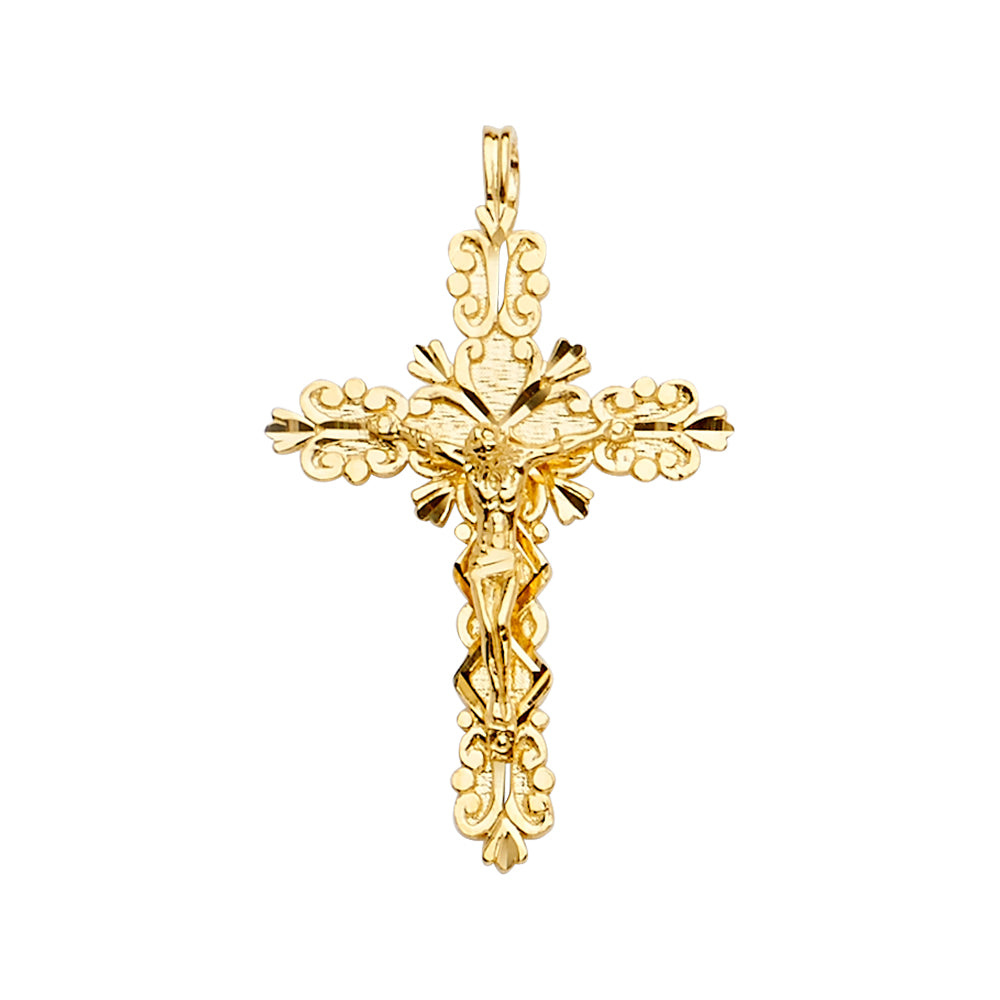 Fancy Crucifix Pendants - 14K GOLD - PT2186
