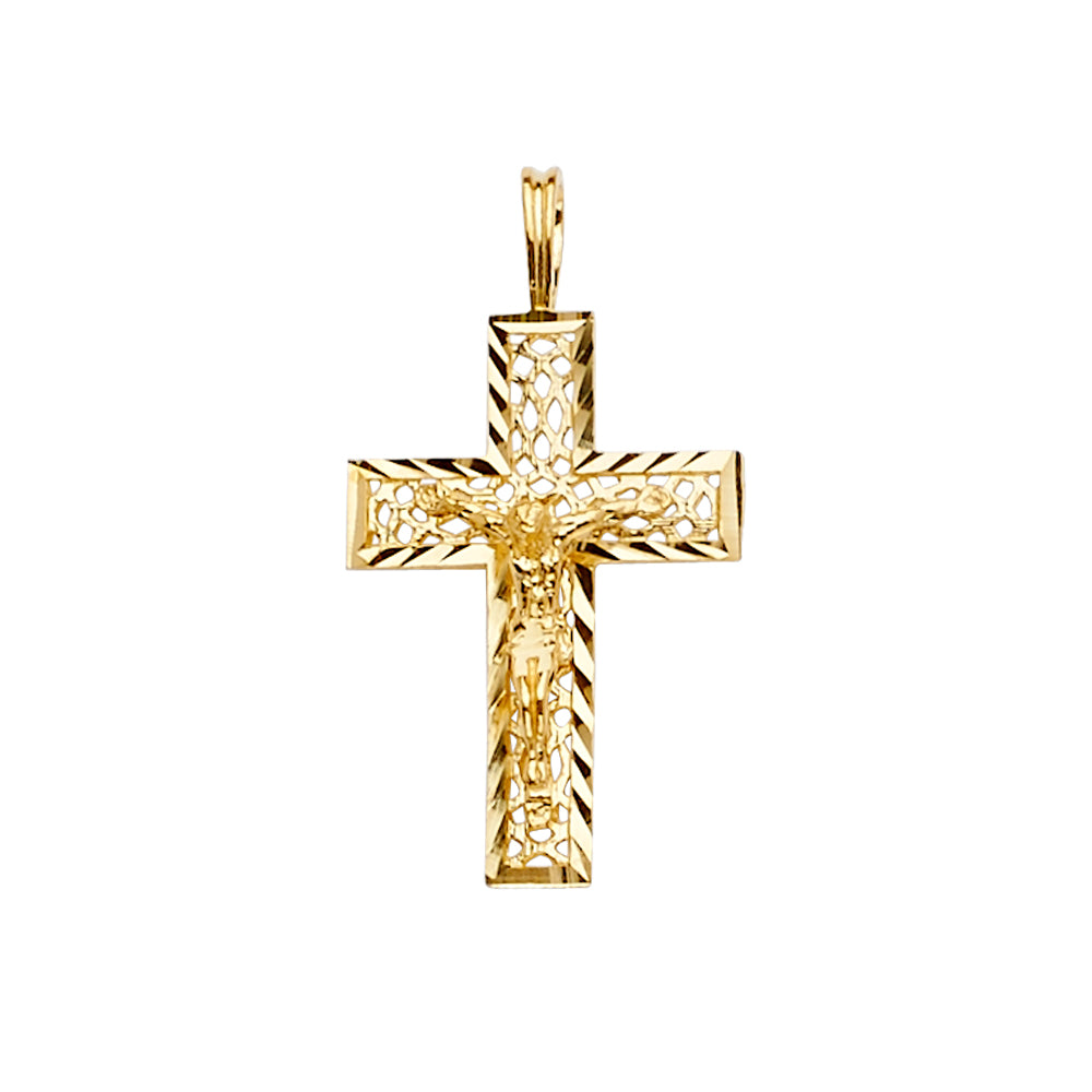 Fancy Crucifix Pendants - 14K GOLD - PT2188