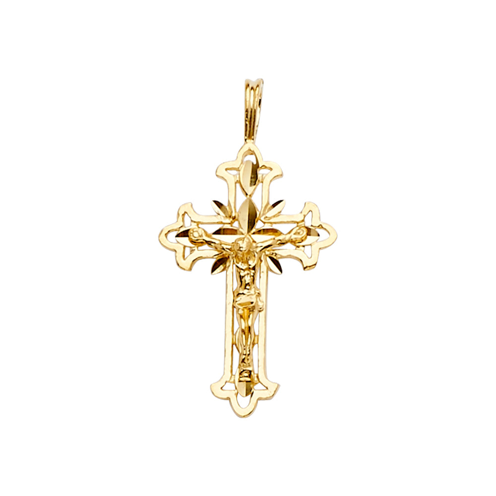 Fancy Crucifix Pendants - 14K GOLD - PT2190