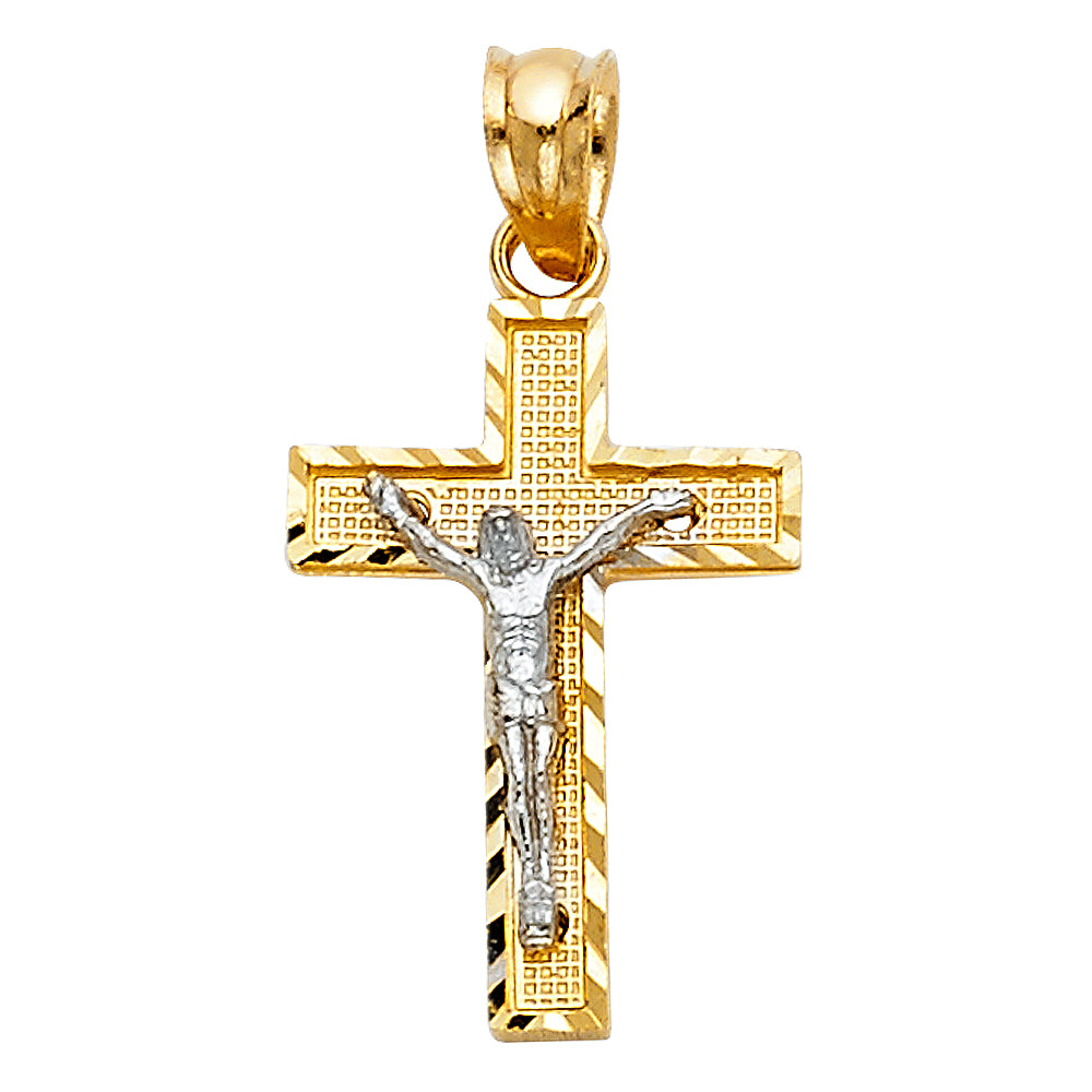 Crucifix Pendants - 14K GOLD - PT80W