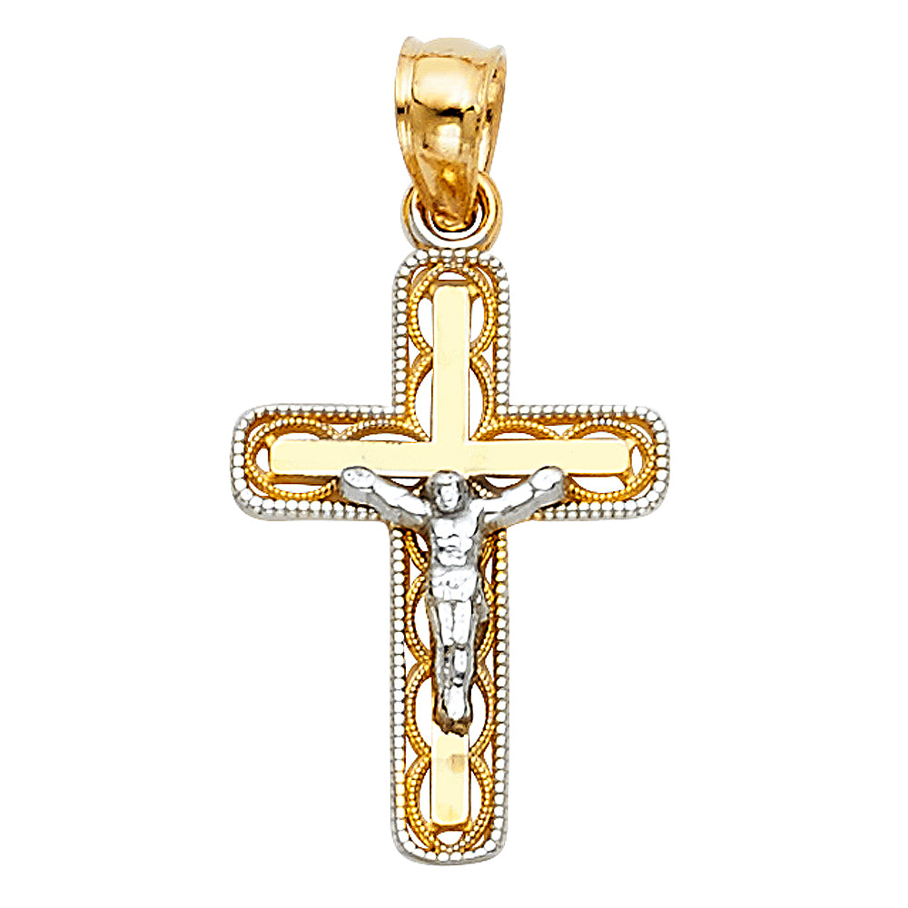 Crucifix Pendants - 14K GOLD - PT82W