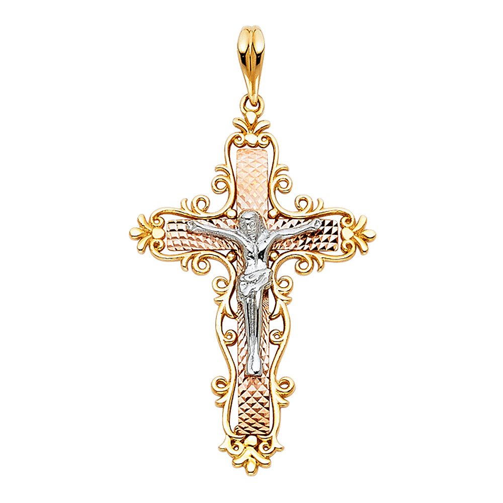 Crucifix Pendants - 14K GOLD - PT861