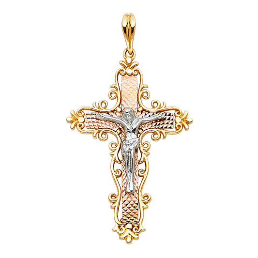 Crucifix Pendants - 14K GOLD - PT861