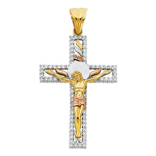 Crucifix Pendants - 14K GOLD - PT927