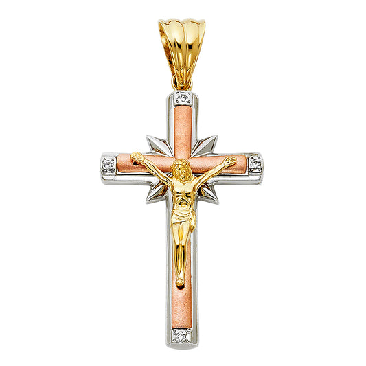 Crucifix Pendants - 14K GOLD - PT930