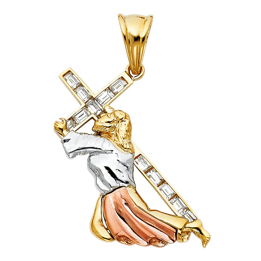Crucifix Pendants - 14K GOLD - PT931