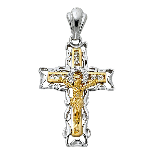 Crucifix Pendants - 14K GOLD - PT935