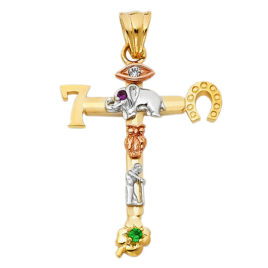 Crucifix Pendants - 14K GOLD - PT951